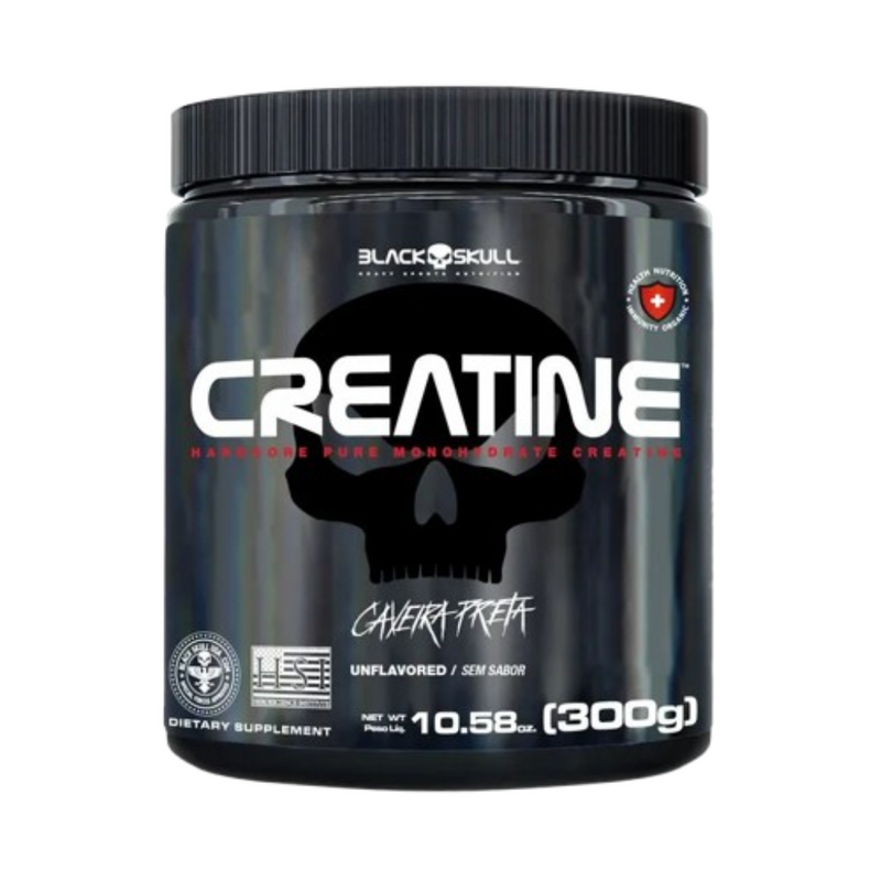 Creatina Monohidratada (300g) - Black Skull - Puravitale | 54.513.279 William Luis Euzebio Martins