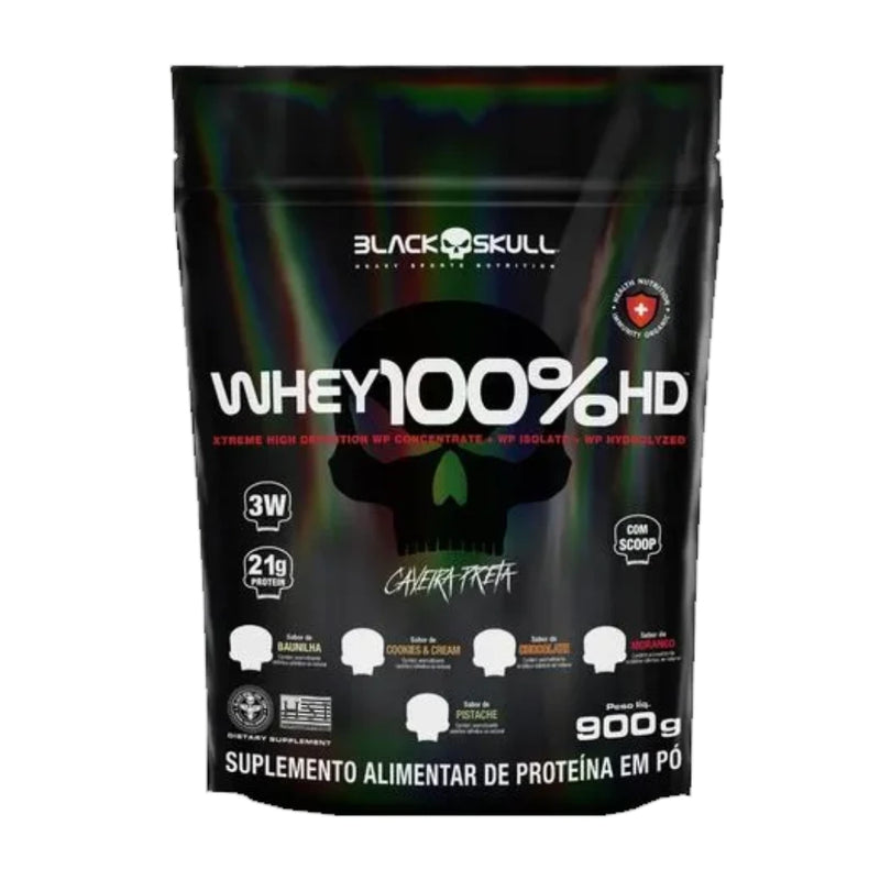 Whey 100% HD (900g) - Black Skull - Puravitale | 54.513.279 William Luis Euzebio Martins