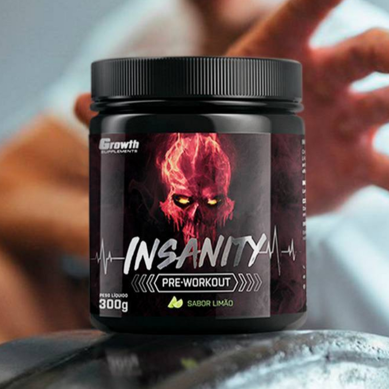 Pré Treino Insanity (300g) - Growth Supplements - Puravitale | 54.513.279 William Luis Euzebio Martins
