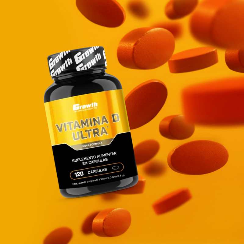 Vitamina D ULTRA (2000UI) (120 Cápsulas) - Growth Supplements - Puravitale | 54.513.279 William Luis Euzebio Martins