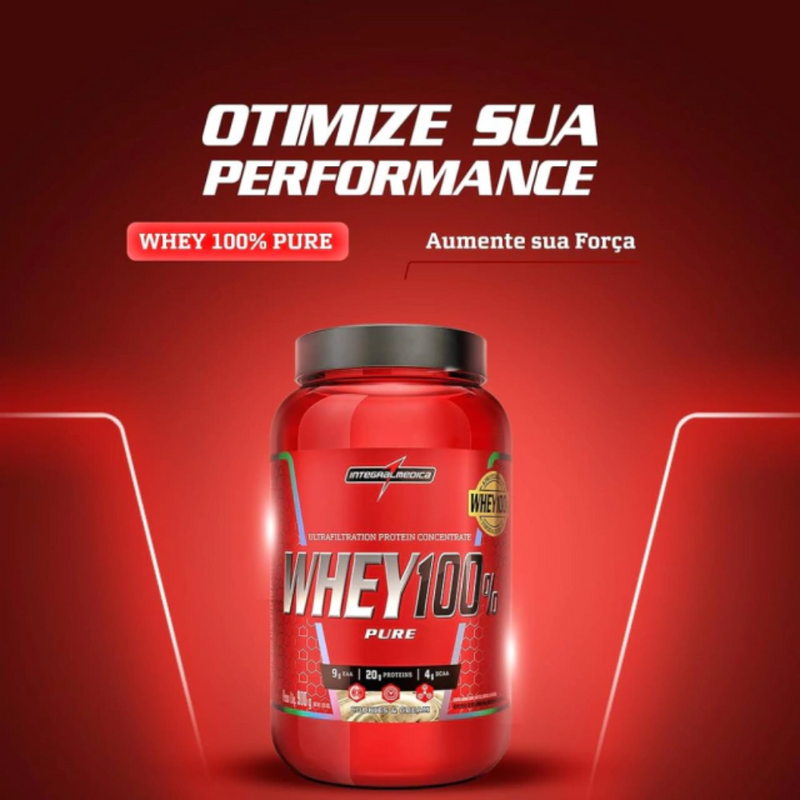 Whey Protein Concentrado (900g) - Integralmédica - Puravitale | 54.513.279 William Luis Euzebio Martins