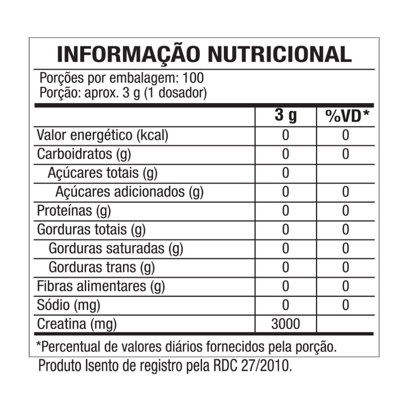 Creatina Monohidratada (300g) - Black Skull - Puravitale | 54.513.279 William Luis Euzebio Martins