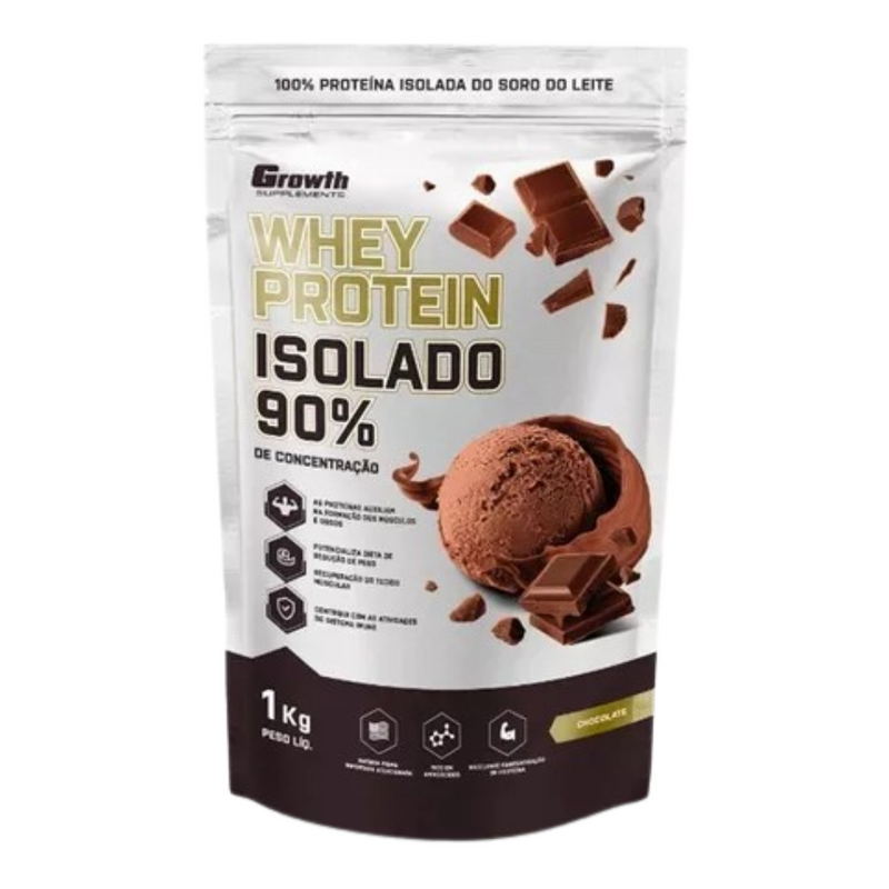 Whey Protein Isolado 90% (1KG) - Growth Supplements - Puravitale | 54.513.279 William Luis Euzebio Martins