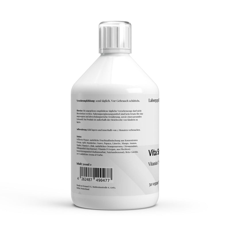 Vita Shield PLUS+ Immune Shots Orange (500ml) - Puravitale Labs