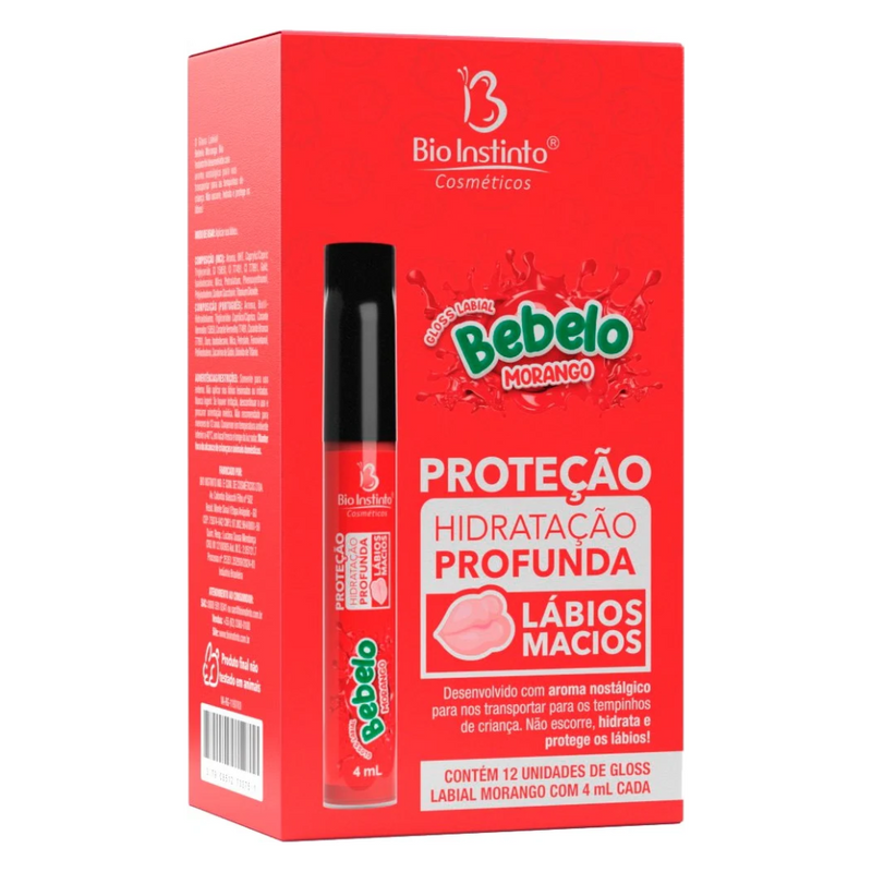 Gloss Labial Bebelo Morango - Puravitale | 54.513.279 William Luis Euzebio Martins