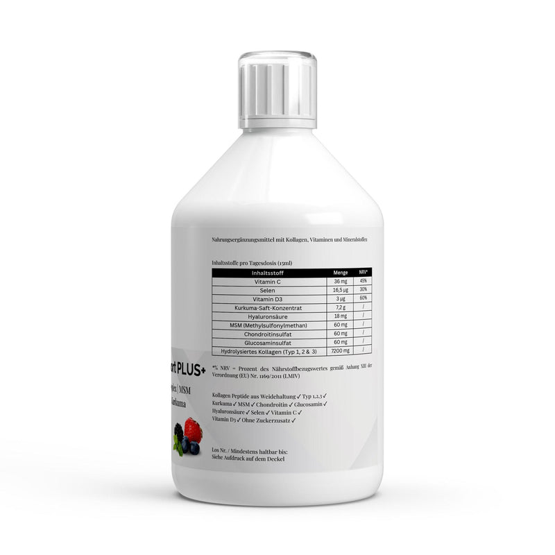 Collagen Support PLUS+ Wild Berry Shots 500ml - Puravitale Labs