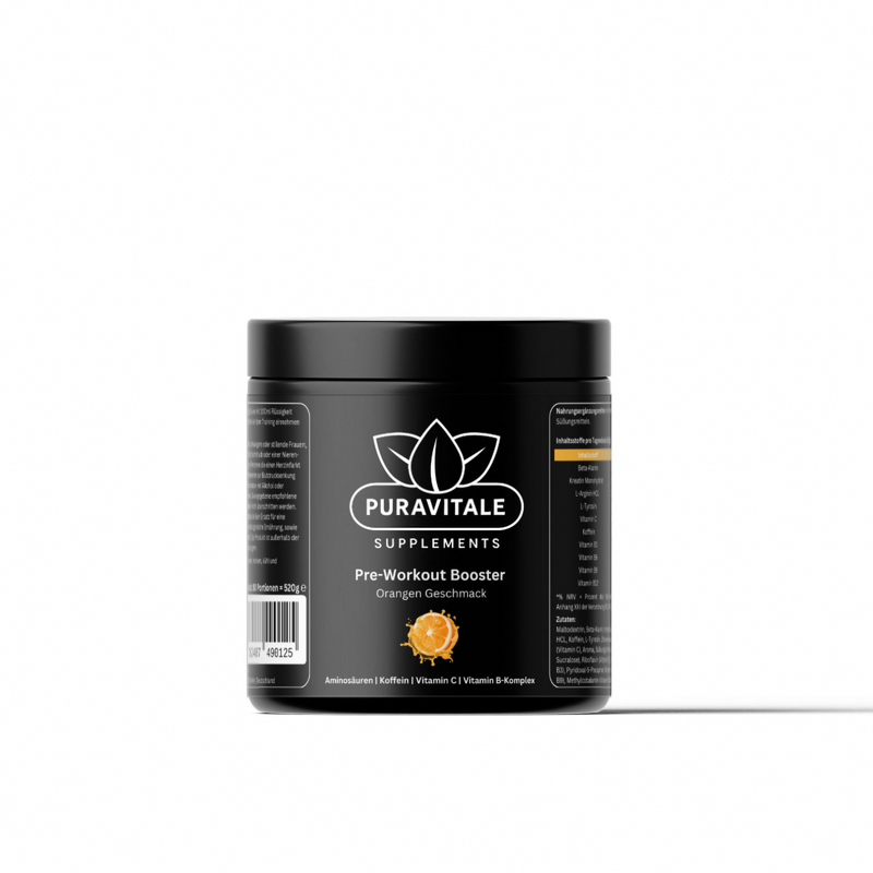 Pre-Workout Booster Orange (520g) - Puravitale Supplements