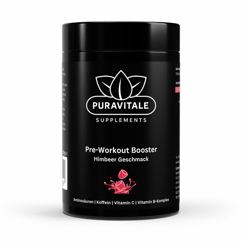 Pré Treino Booster Framboesa (520g) - Puravitale Supplements