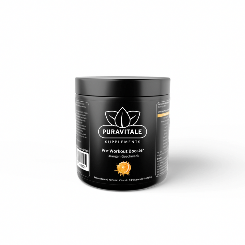 Pre-Workout Booster Orange (520g) - Puravitale Supplements