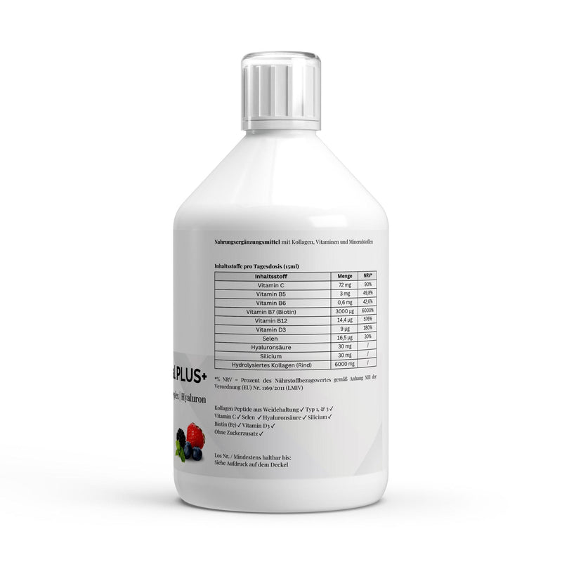 Collagen Vital PLUS+ Wild Berry Shots (500ml) - Puravitale Labs