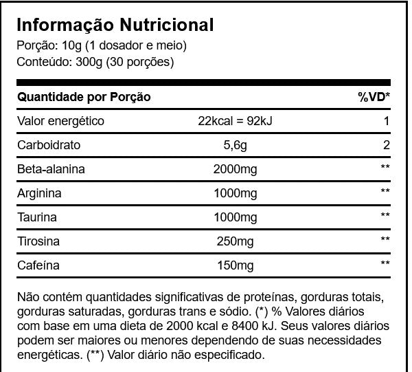 Pré-Treino Haze Hardcore 300g - Growth Supplements - Puravitale | 54.513.279 William Luis Euzebio Martins