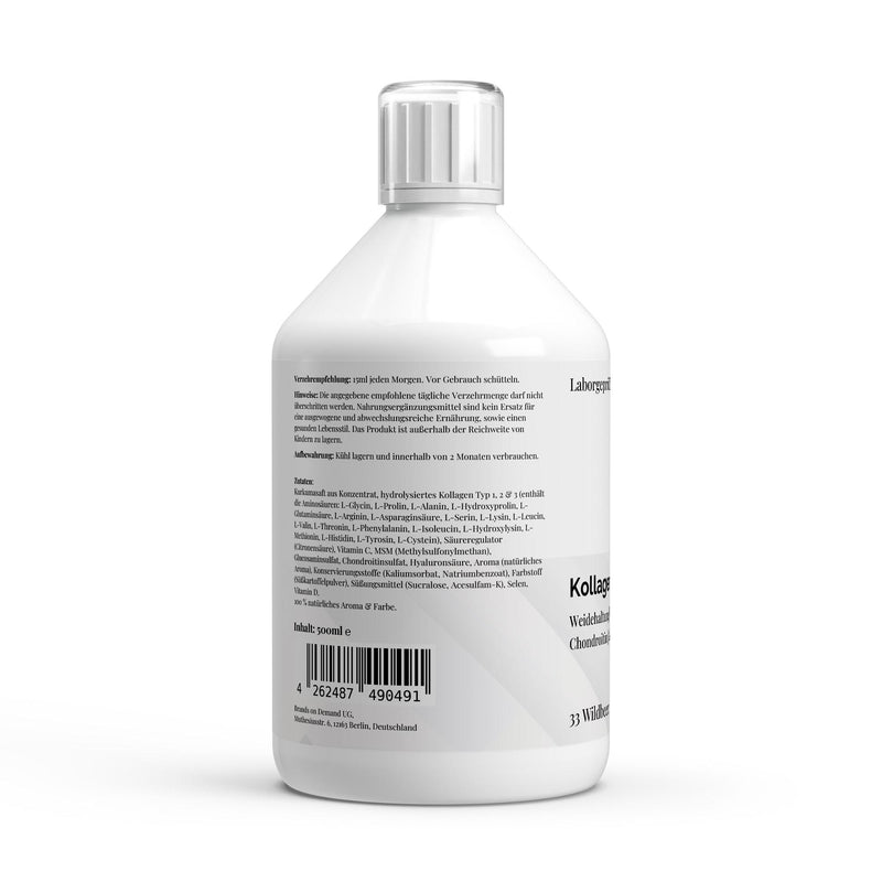 Collagen Support PLUS+ Wild Berry Shots 500ml - Puravitale Labs